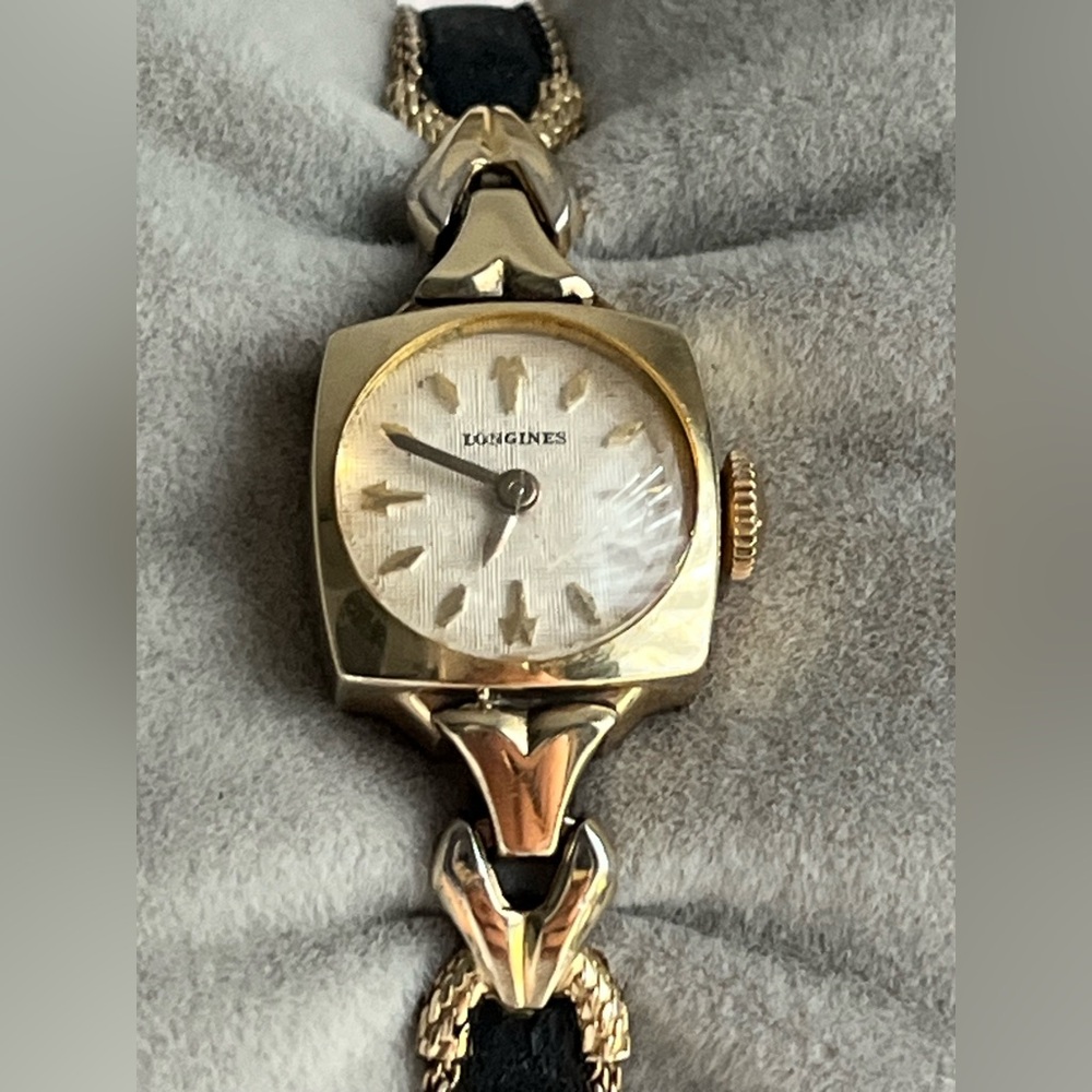 Longines mini mechanical ladies watch gold filled 10K. - Picture 3 of 15